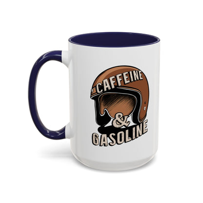 Caffein $ Gasoline Accent Coffee Mug (11, 15oz) - StyleMZ