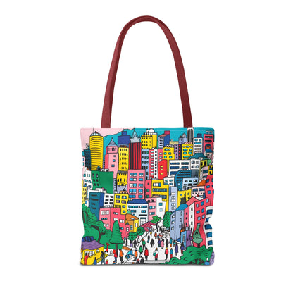 Seoul's hill neighborhoods Tote Bag (AOP) - StyleMZ