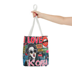 Korea -  I love Korea Tote Bag (AOP)  - StyleMZ