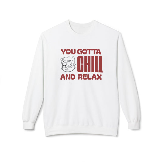 Korea - You gotta chill Unisex Midweight Softstyle Fleece Crewneck Sweatshirt - StyleMZ - Stylemz