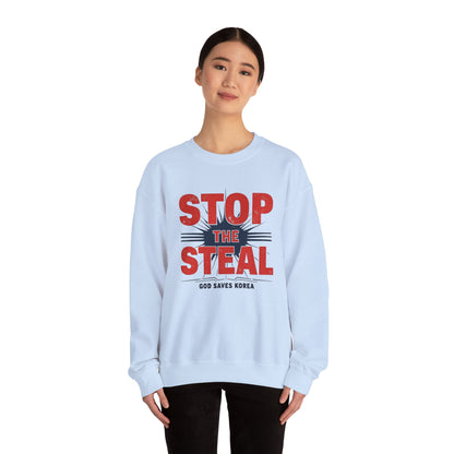 STOP THE STEAL, GOD SAVES KOREA Unisex Heavy Blend™ Crewneck Sweatshirt