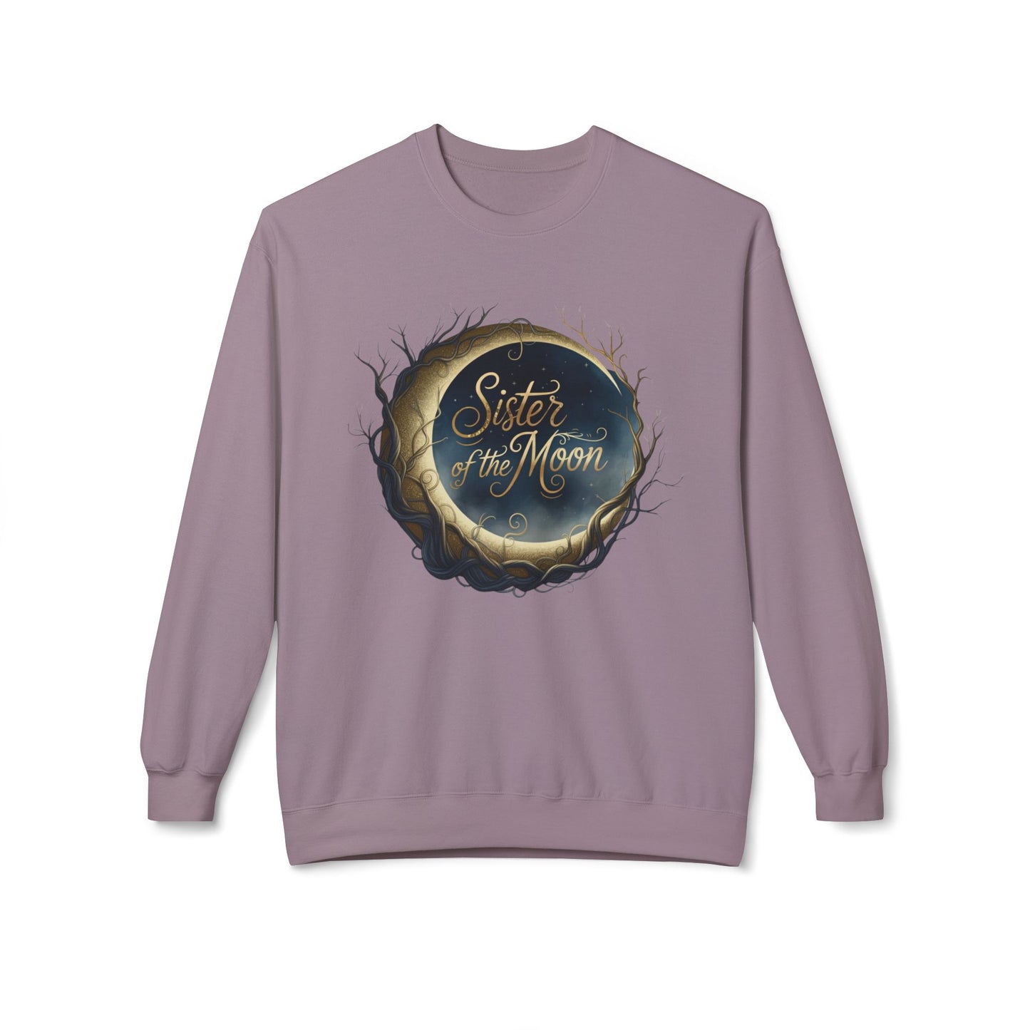 Sister of the moon Unisex Midweight Softstyle Fleece Crewneck Sweatshirt - StyleMZ - Stylemz