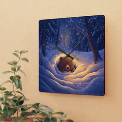 StyleMZ -  Is it still winter Acrylic Wall Clock  - StyleMZ