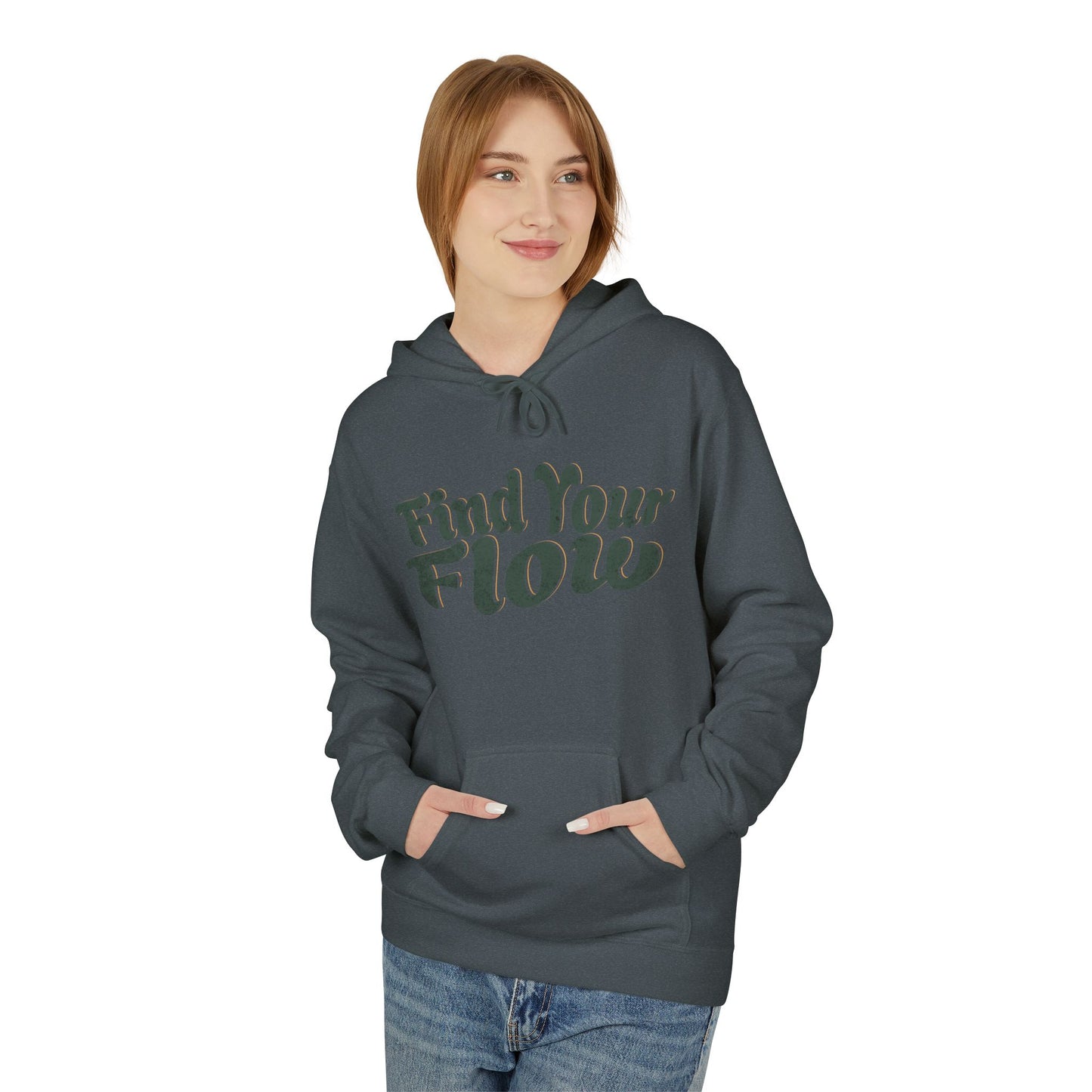 Find your flow Unisex Midweight Softstyle Fleece Hoodie - StyleMZ