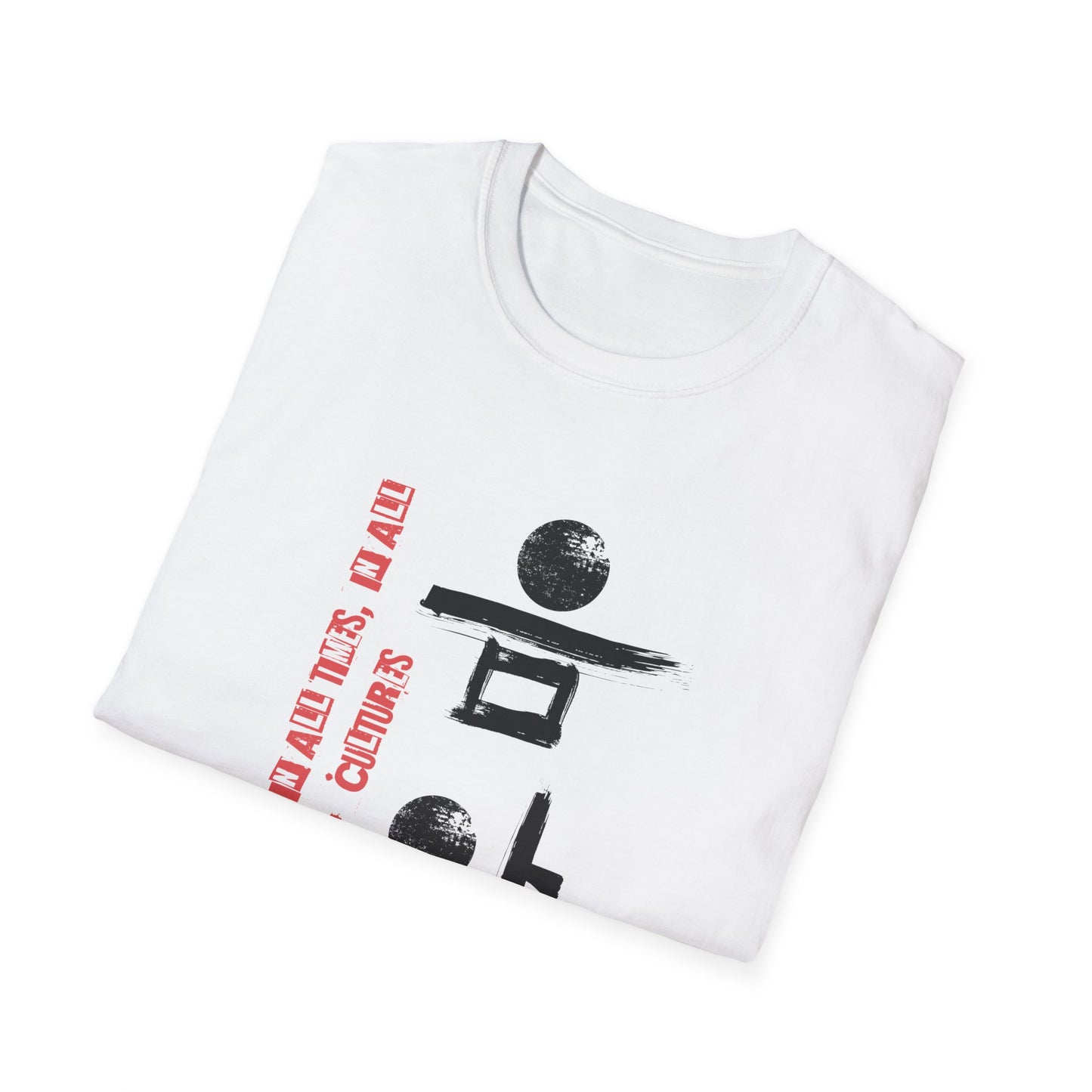 Music Unisex Softstyle T-Shirt - Korean Calligraphy Art