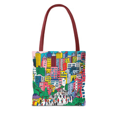 Korea -  Seoul's hill neighborhoods Tote Bag (AOP)  - StyleMZ