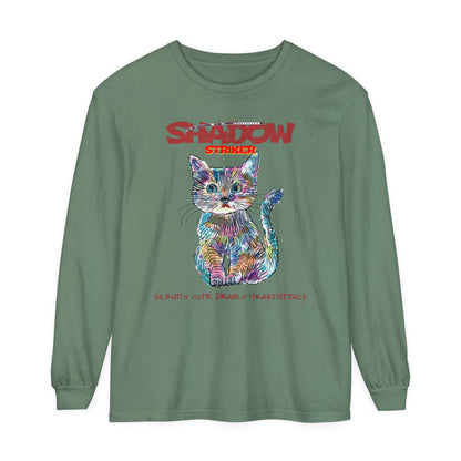 Korea -  Shadow Striker Unisex Garment-dyed Long Sleeve T-Shirt  - StyleMZ