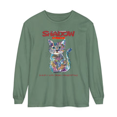 Korea -  Shadow Striker Unisex Garment-dyed Long Sleeve T-Shirt  - StyleMZ