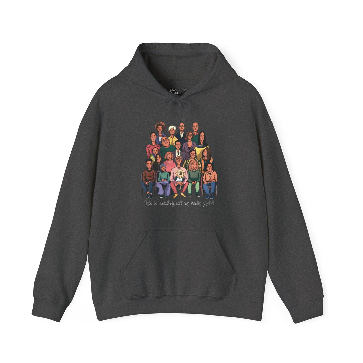 Definitely not my family photo Unisex Heavy Blend™ Hooded Sweatshirt - StyleMZ