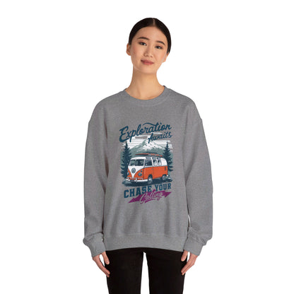 Korea - Exploration Awaits Unisex Heavy Blend™ Crewneck Sweatshirt - StyleMZ - Stylemz