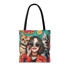 Korea -  Hi! Cats Tote Bag (AOP)  - StyleMZ