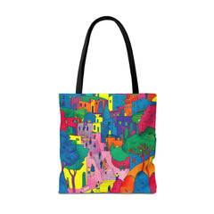 Korea -  The hillside village in Korea Tote Bag (AOP)  - StyleMZ