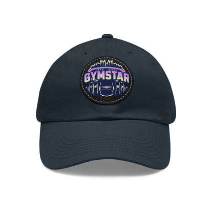 Korea -  GYMSTAR Hat with Leather Patch (Round)  - StyleMZ