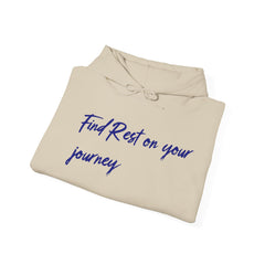 Find Rest on the Journey Unisex Heavy Blend™ Hooded Sweatshirt  - Korea  - StyleMZ