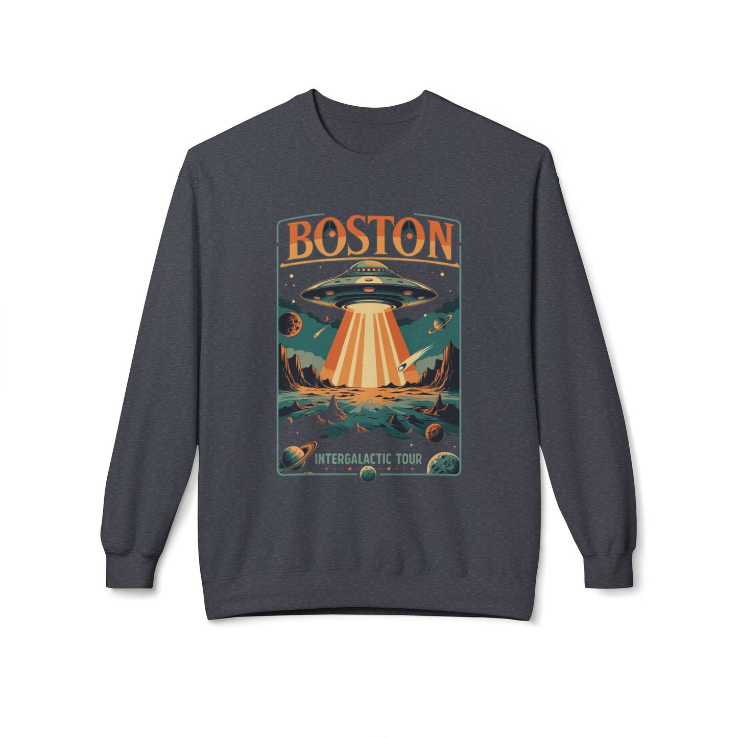 Boston Unisex Midweight Softstyle Fleece Crewneck Sweatshirt - StyleMZ