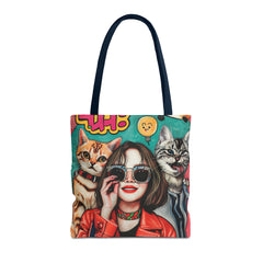 Korea -  Hi! Cats Tote Bag (AOP)  - StyleMZ