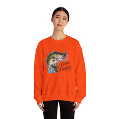 Corea - Sudadera unisex de cuello redondo Gone Fishing Heavy Blend™ - StyleMZ 