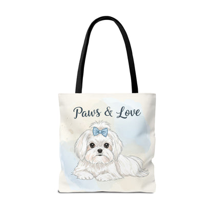 Paws & Love Dog Tote Bag - Durable Pet Lover's Carryall