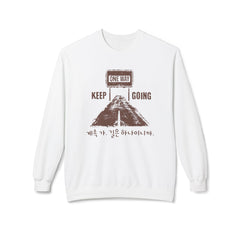 Korea -  One way, keep going II Unisex Midweight Softstyle Fleece Crewneck Sweatshirt  - StyleMZ