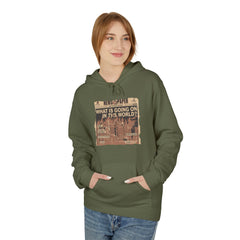 What's going on in this world Unisex Midweight Softstyle Fleece Hoodie  - Korea  - StyleMZ