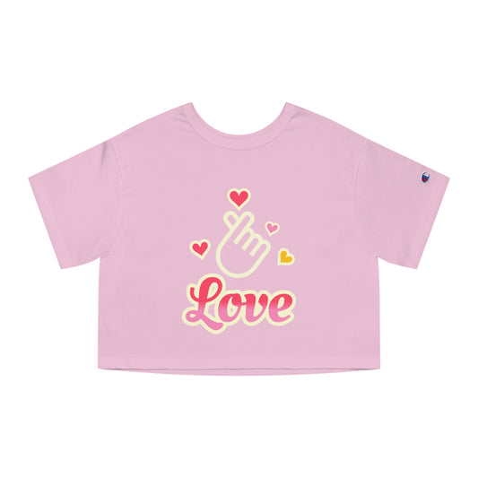 Korea -  Love Champion Women's Heritage Cropped T-Shirt  - StyleMZ