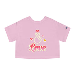 Corea - Camiseta corta Heritage para mujer Love Champion - StyleMZ 