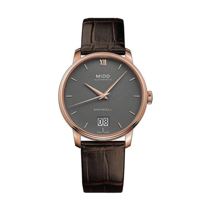 Men's Watch Mido (Ø 40 mm) with Leather Strap and Date