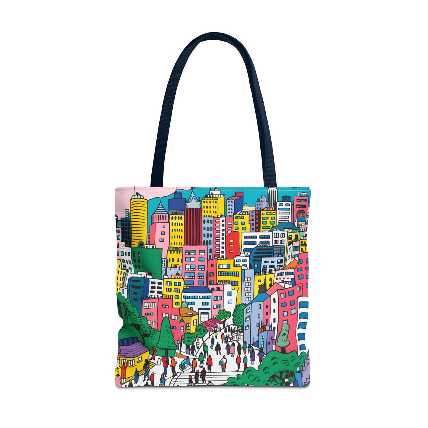 Seoul's hill neighborhoods Tote Bag (AOP) - StyleMZ