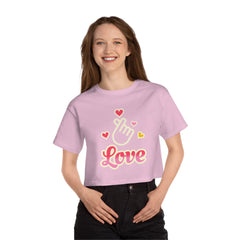 Corea - Camiseta corta Heritage para mujer Love Champion - StyleMZ 