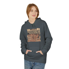 What's going on in this world Unisex Midweight Softstyle Fleece Hoodie  - Korea  - StyleMZ