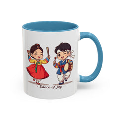 Korea -  Dance of joy Accent Coffee Mug (11, 15oz)  - StyleMZ