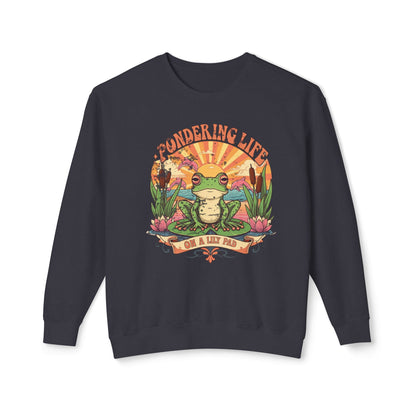 Pondering life Unisex Lightweight Crewneck Sweatshirt - StyleMZ