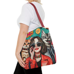 Korea -  Hi! Cats Tote Bag (AOP)  - StyleMZ