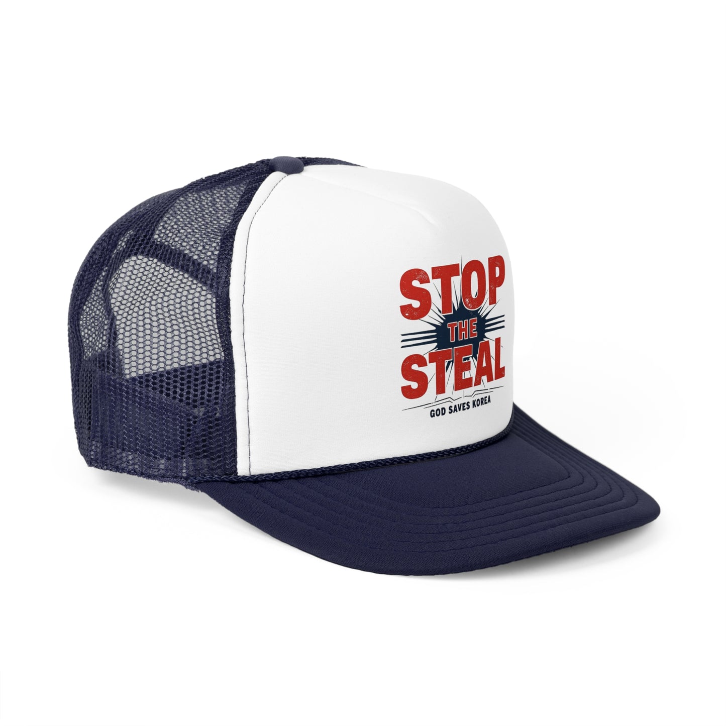 STOP THE STEAL, GOD SAVES KOREA Trucker Caps