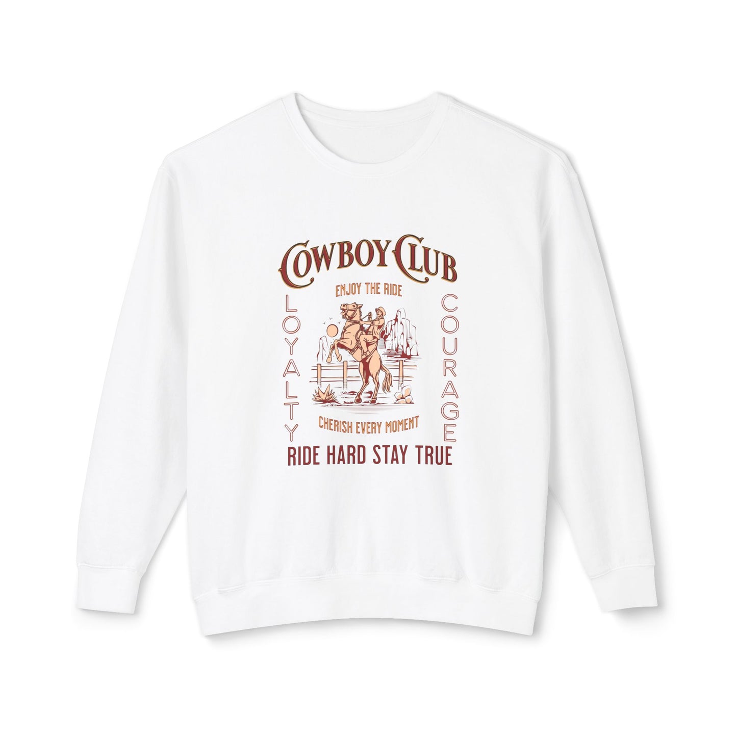 Cowboy club Unisex Lightweight Crewneck Sweatshirt - StyleMZ