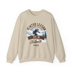 Ski in the national park Unisex Heavy Blend™ Crewneck Sweatshirt - StyleMZ