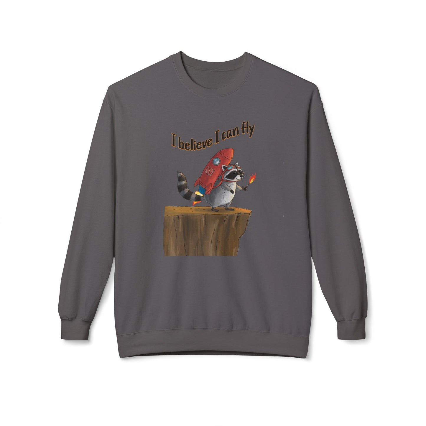 I believe I can fly Unisex Midweight Softstyle Fleece Crewneck Sweatshirt - StyleMZ - Stylemz