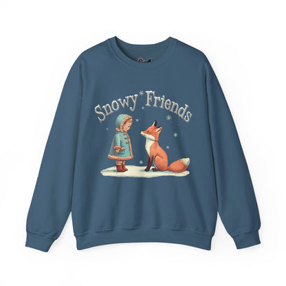 Snowy Friends Unisex Heavy Blend™ Crewneck Sweatshirt - StyleMZ