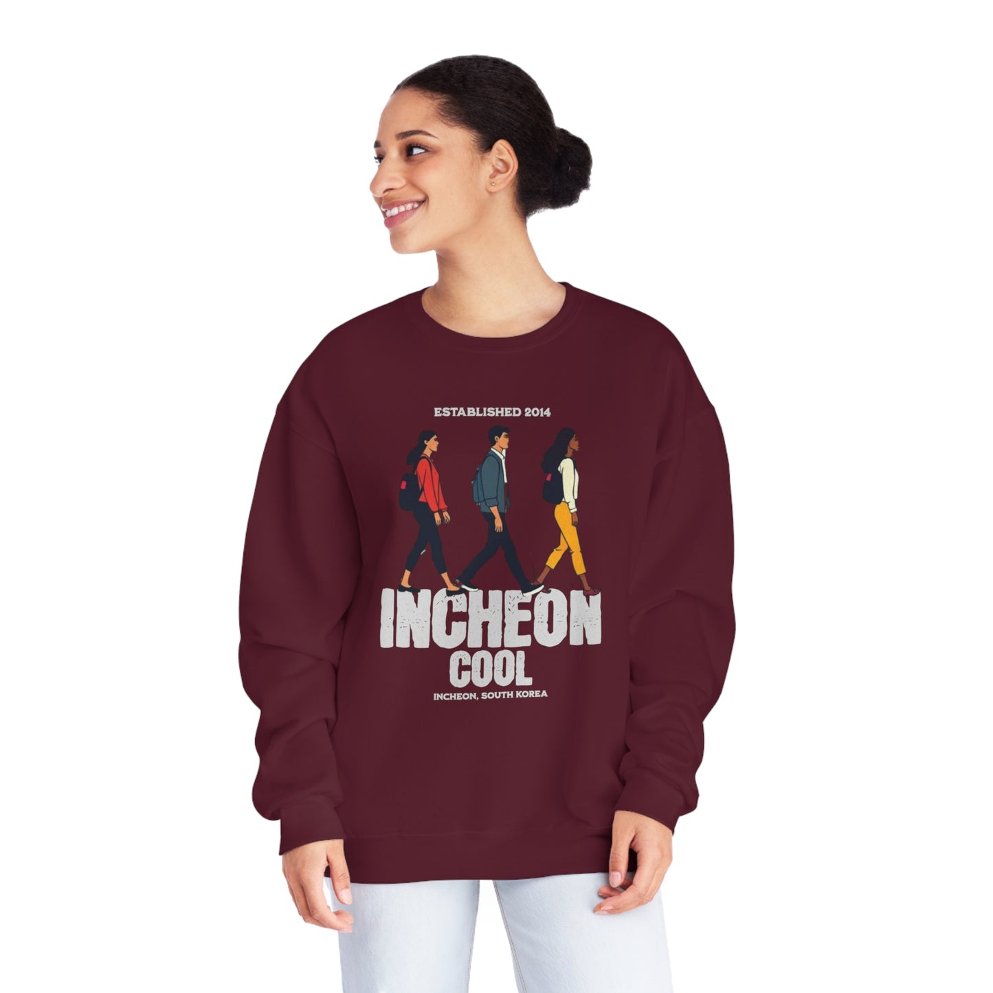 Korea -  Incheon Cool Unisex NuBlend® Crewneck Sweatshirt  - StyleMZ