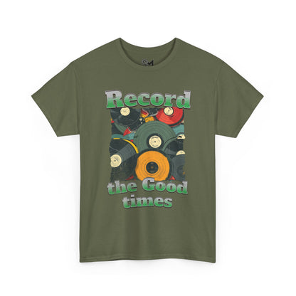 Record the good times Unisex Heavy Cotton Tee - StyleMZ