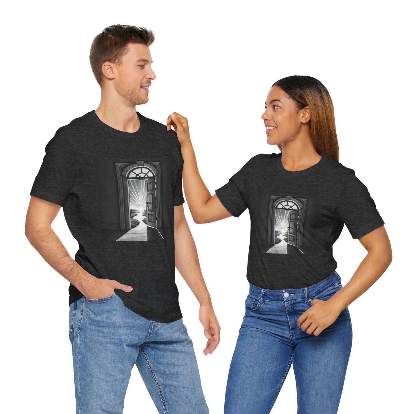 The door is open Unisex Jersey Short Sleeve Tee - StyleMZ