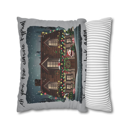 Ah yes, the classic typical Christmas look again Spun Polyester Square Pillowcase - StyleMZ