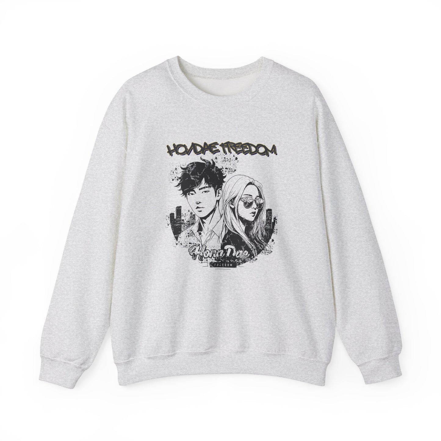 HongDae Freedom Unisex Heavy Blend™ Crewneck Sweatshirt - StyleMZ