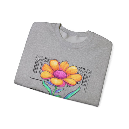 Gorgeous Flower Graphic Sweatshirt Unisex Crewneck All Seasons