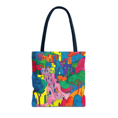 Korea -  The hillside village in Korea Tote Bag (AOP)  - StyleMZ