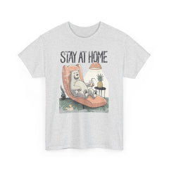 Stay at home Unisex Heavy Cotton Tee  - StyleMZ