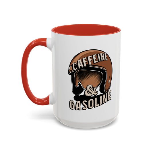 Korea -  Caffein $ Gasoline Accent Coffee Mug (11, 15oz)  - StyleMZ