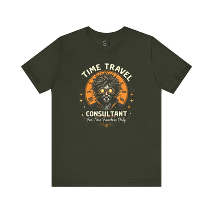 TIME TRAVEL CONSULTANT Unisex Jersey Short Sleeve Tee