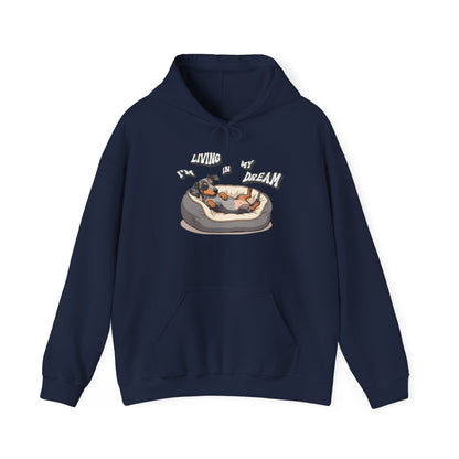 StyleMZ -  Living in my dream Unisex Heavy Blend™ Hooded Sweatshirt  - StyleMZ