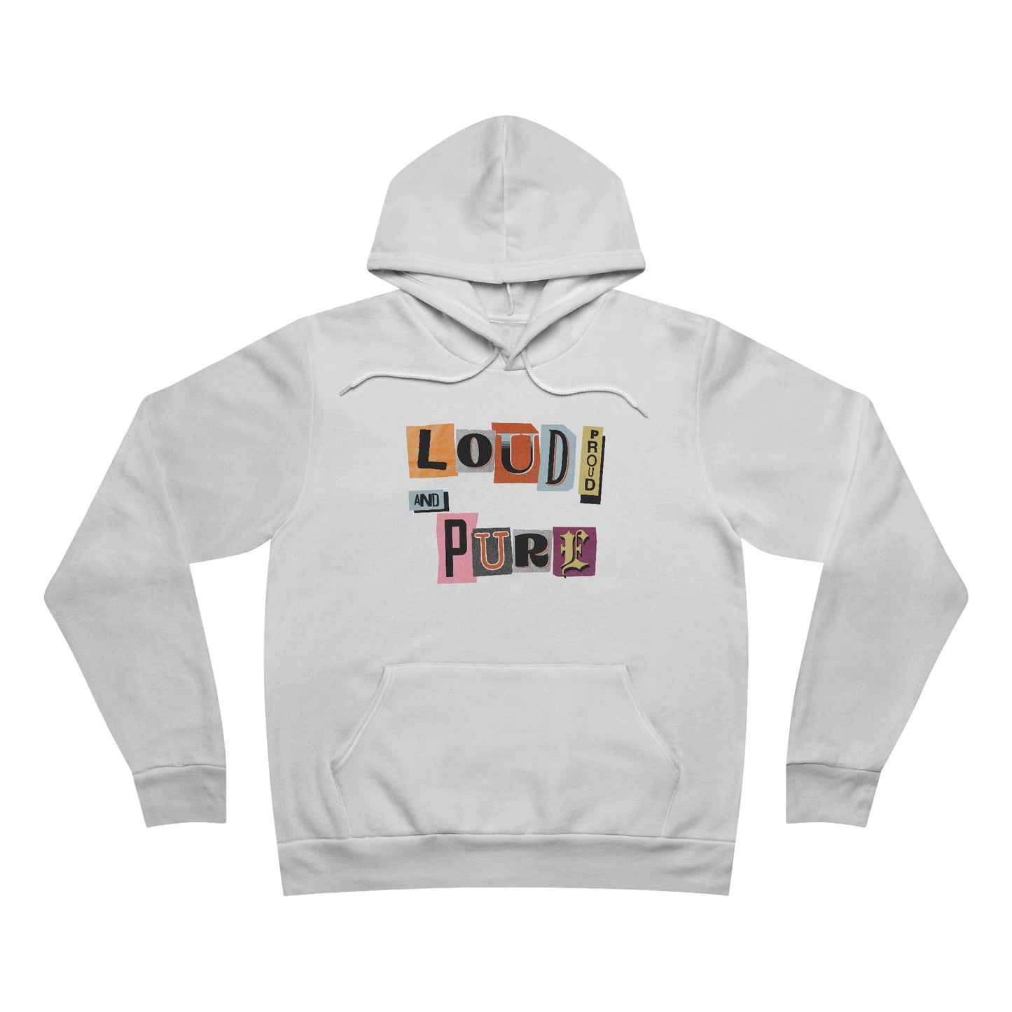 Korea -  Loud Proud and Pure Unisex Sponge Fleece Pullover Hoodie  - StyleMZ